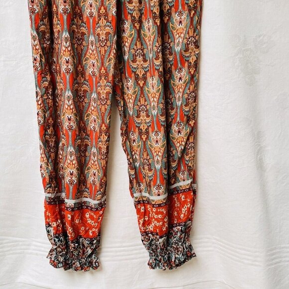 Love Welove Fashion Summer Jogger Womens 2XL Elastic High Waist Boho Hippie - Picture 4 of 11